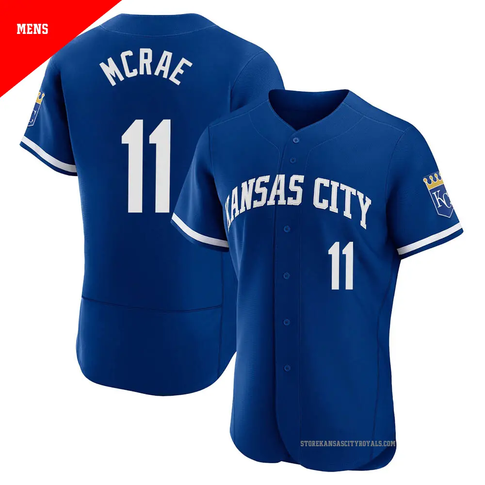 Men's ＃11 Hal Mcrae Kansas City Royals Royal Authentic 2022 Alternate Jersey
