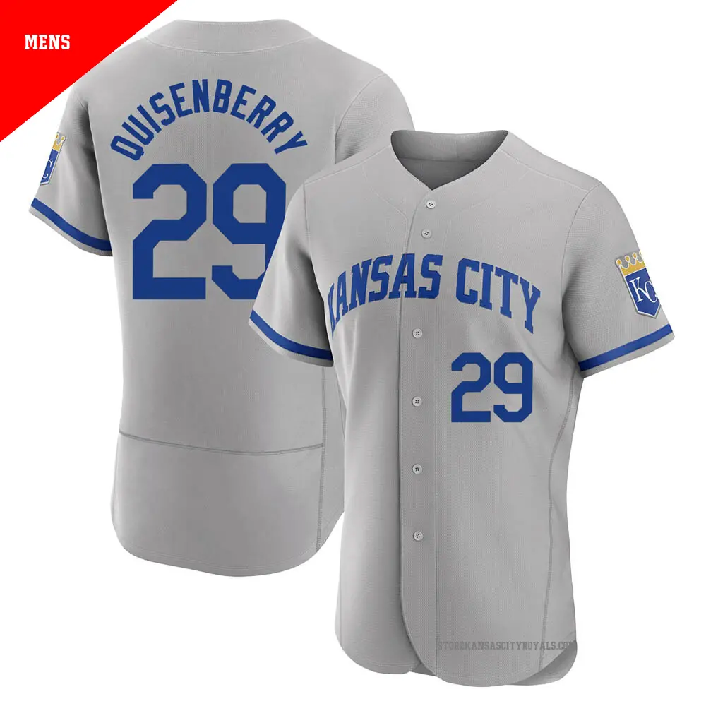 Men's #29 Dan Quisenberry Kansas City Royals Gray Authentic